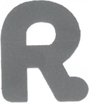 Bügelapplikation Reflex Buchstabe R  30x34mm